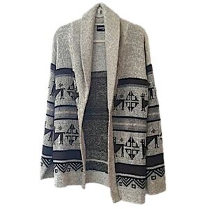 Made in USA Vintage Open Shawl Cardigan